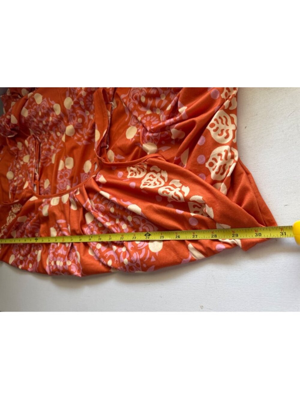 BloomChic Orange & Pink Printed Romper Jumpsuit - Picture 7 of 11